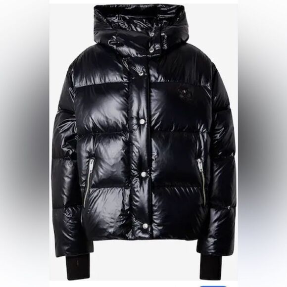 $715 The Kooples Detachable-Sleeve Hooded Padded Shell-Down Jacket Puffer NWT Sm - Picture 6 of 13